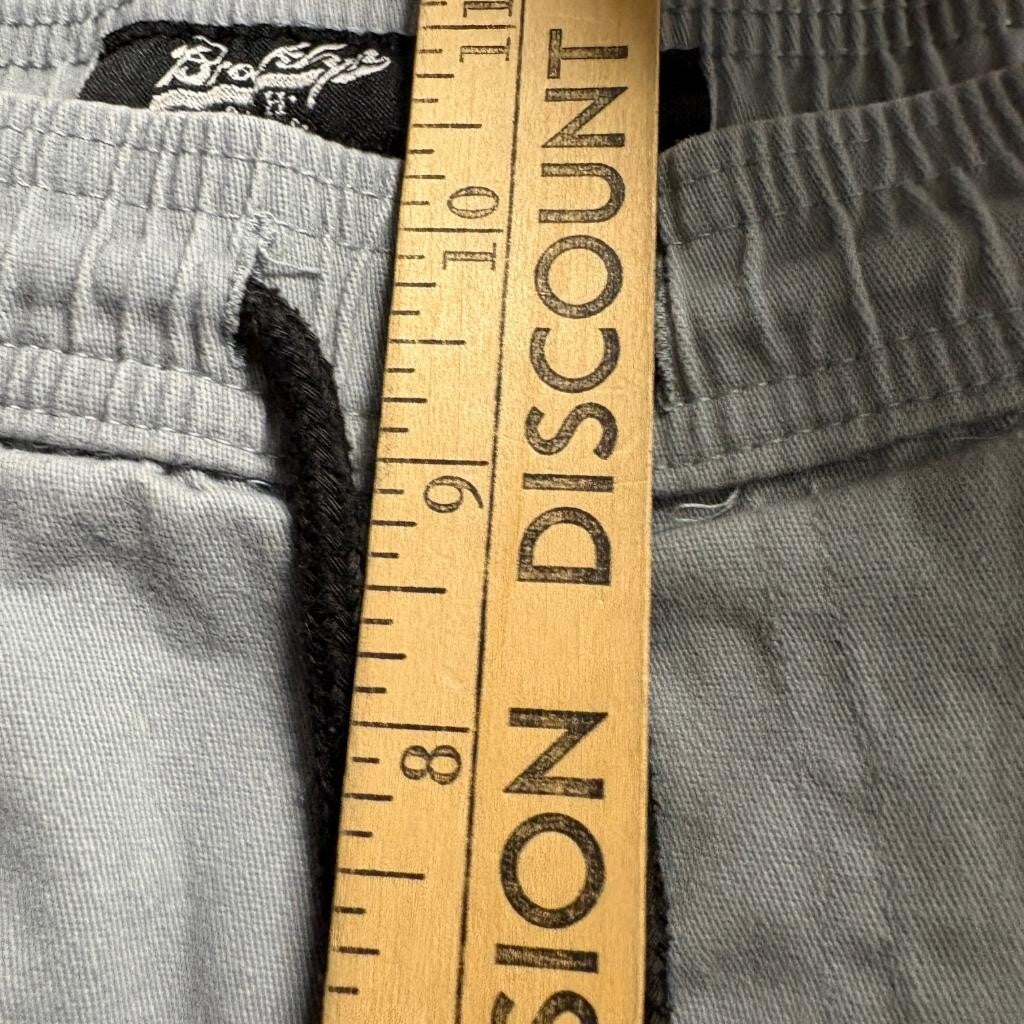 Brooklyn Cloth Cargo Pants Womens Small Gray Cotton Blend Drawstring Elastic