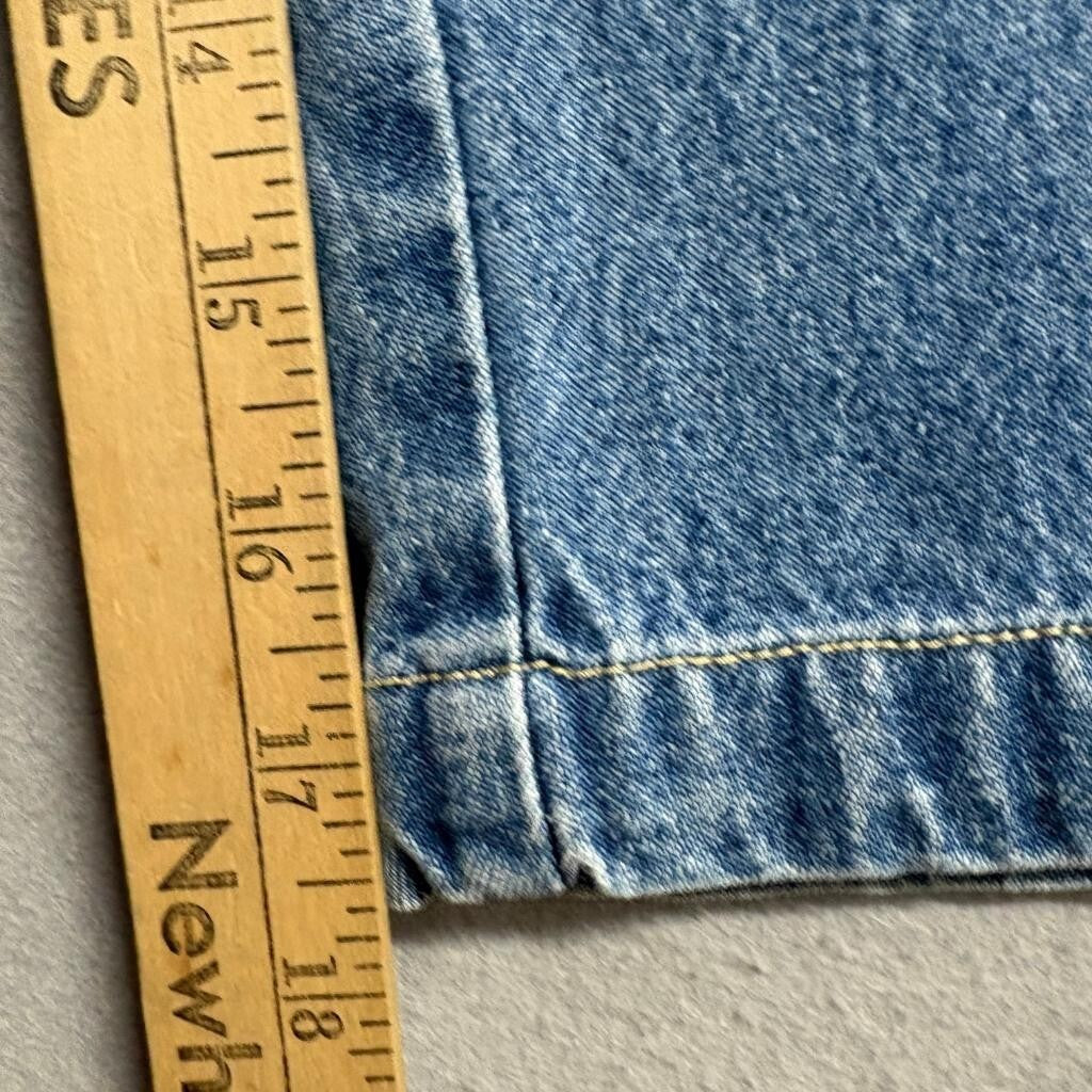 Cherokee Vintage Womens Blue Denim Crop Capri Jeans Size 12 High Rise 100%