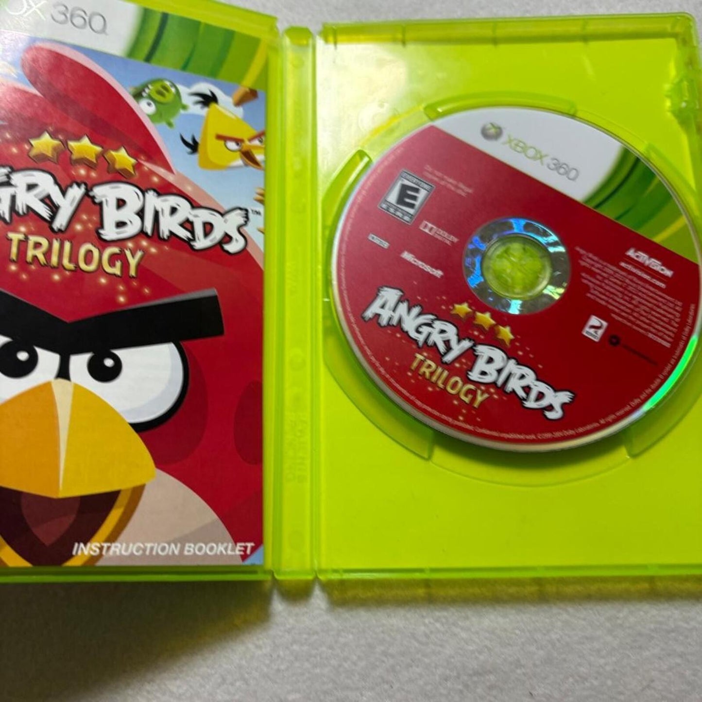 Angry Birds Trilogy Xbox 360 Game Complete with Manual CIB Tested