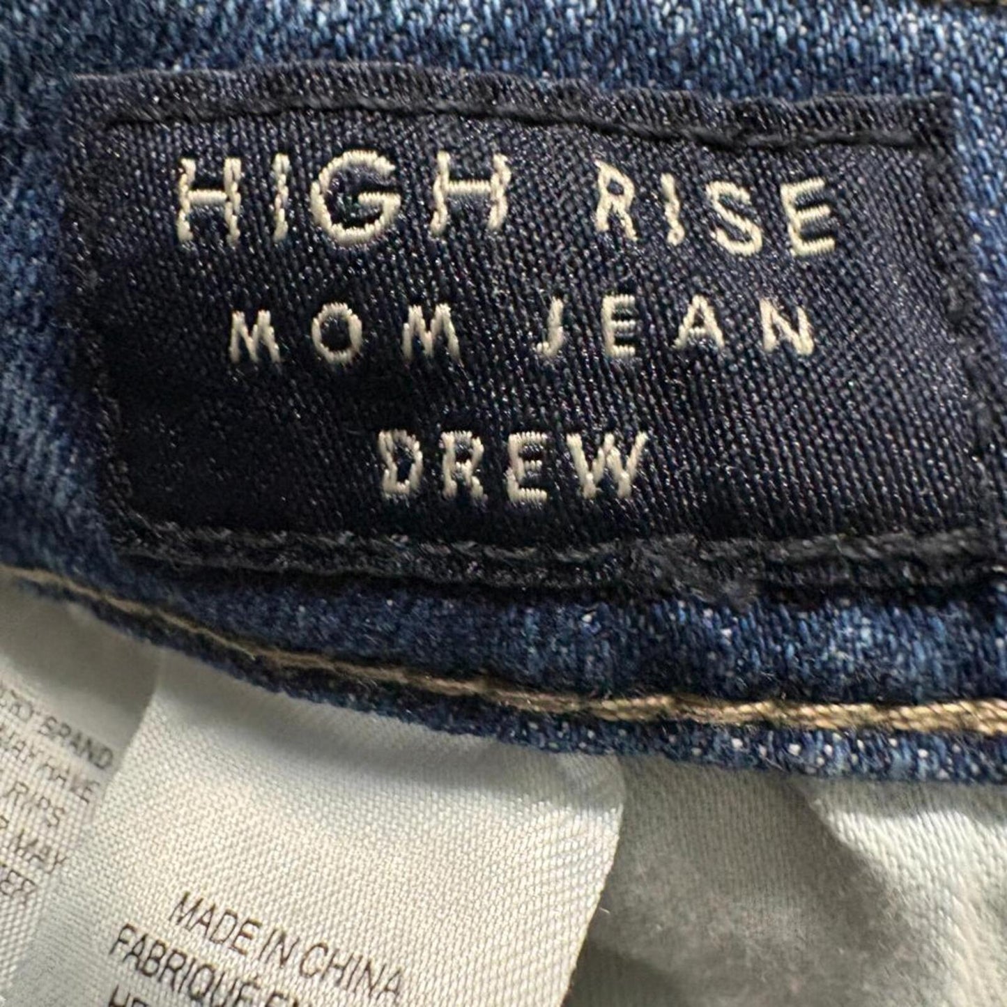 Lucky Brand Drew High Rise Mom Jeans Womens Size 4 27 Ankle Distressed Blue