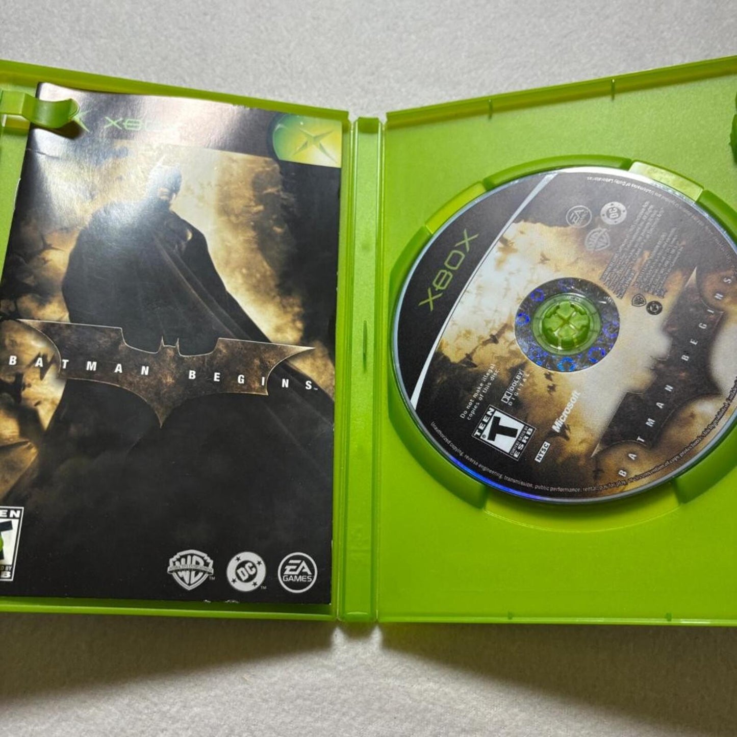 Batman Begins Microsoft Xbox Original Game Complete CIB Tested