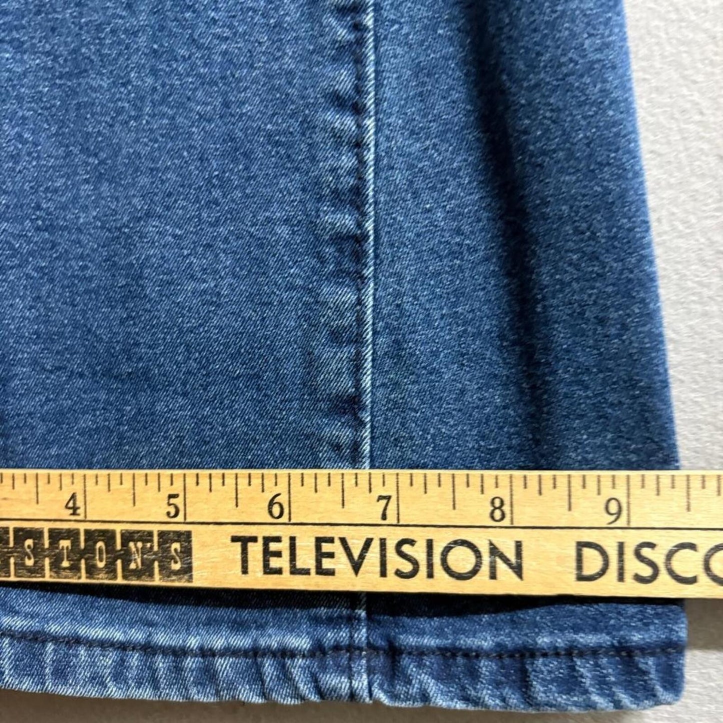 Shein Womens High Rise Flare Jeans Size S Blue Denim Button Fly Stretch Bell