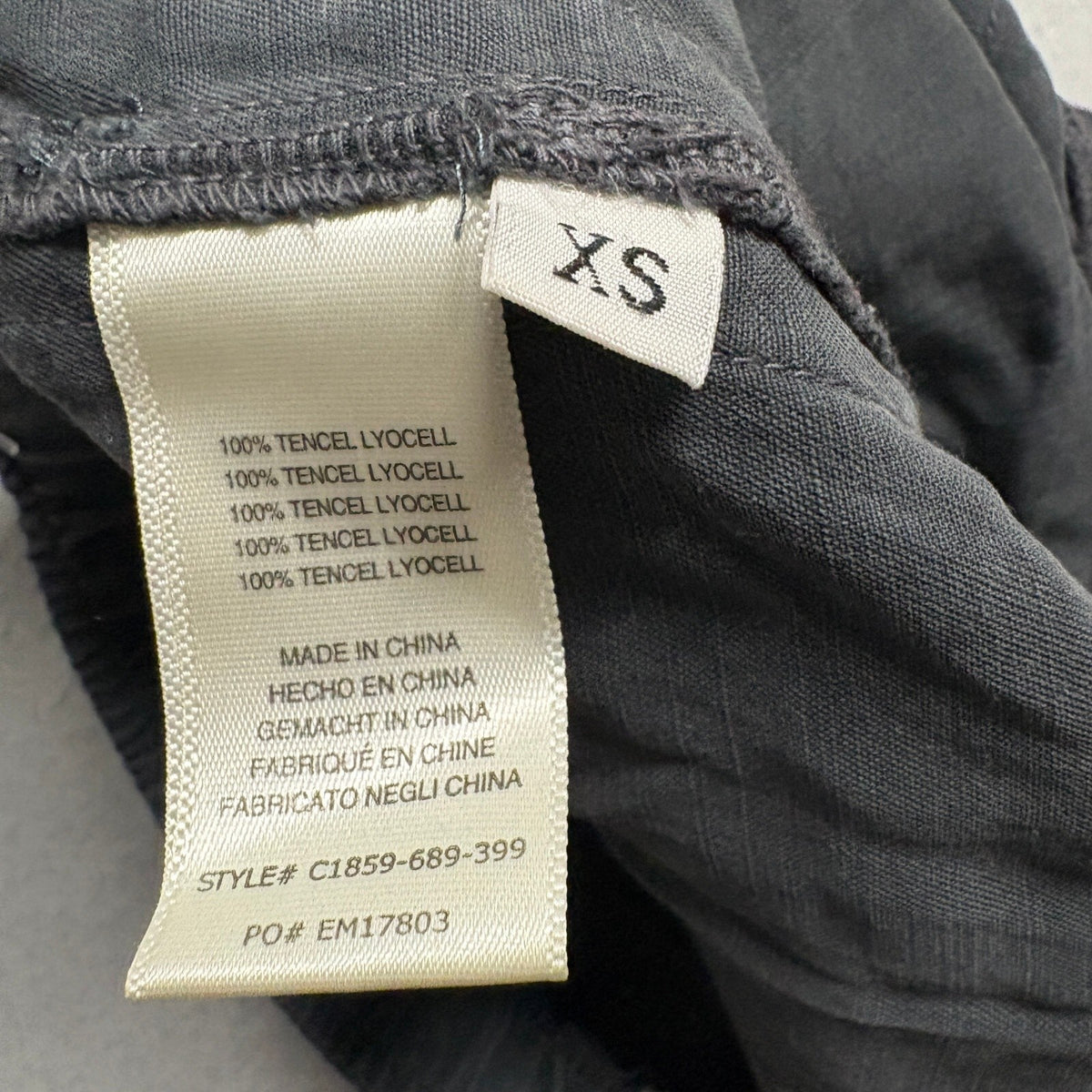 Cloth & Stone Womens Tencel Jogger Pants Size XS Dark Gray Side Button
