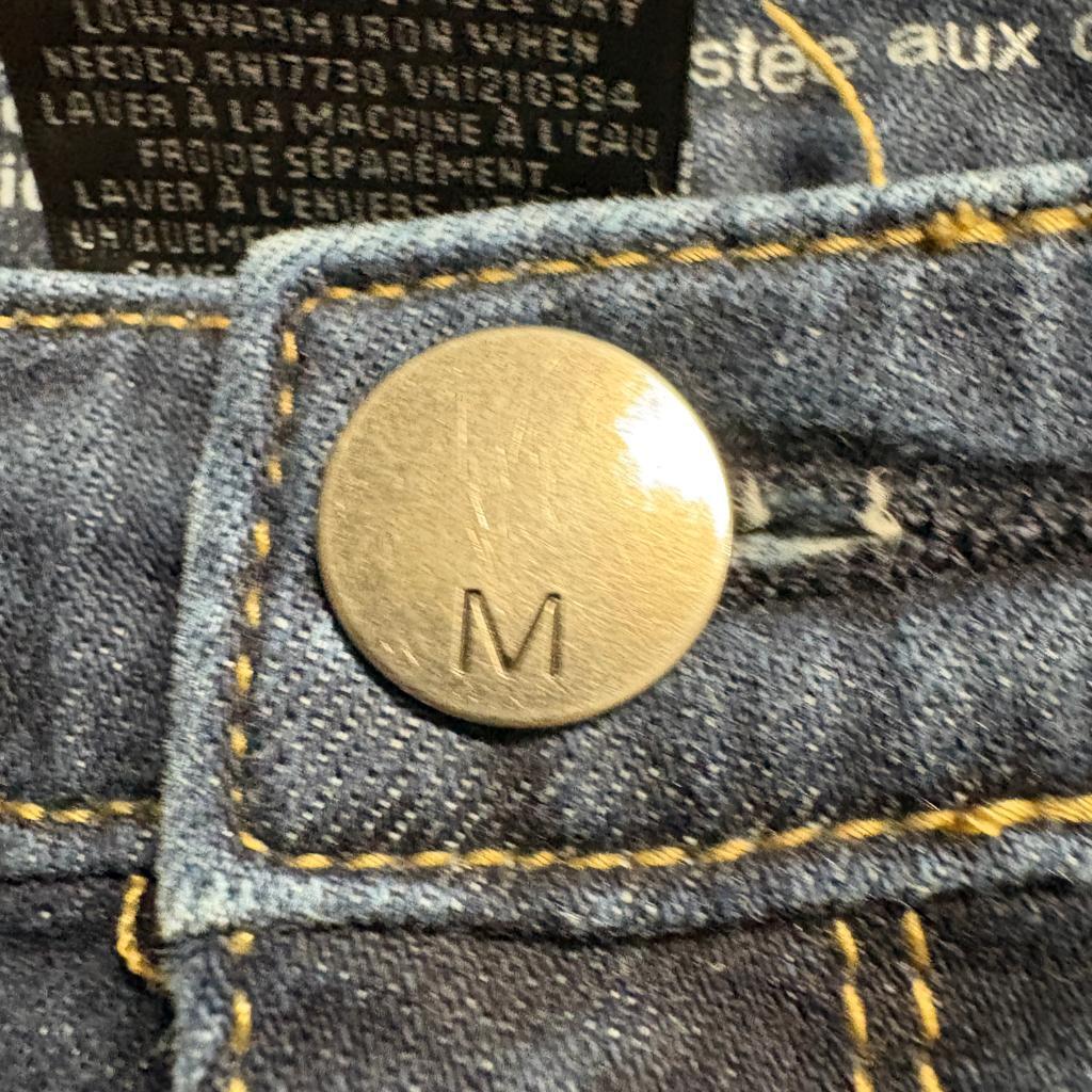 Mossimo Premium Denim Curvy Bootcut Jeans Womens 8R Dark Wash Stretch Blue