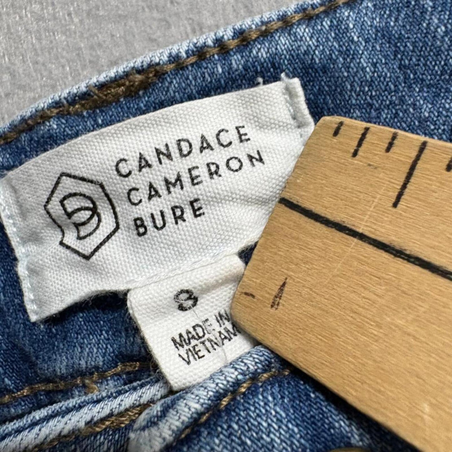 Candace Cameron Bure Jeans Womens Size 8 Blue Denim Straight Leg Stretch