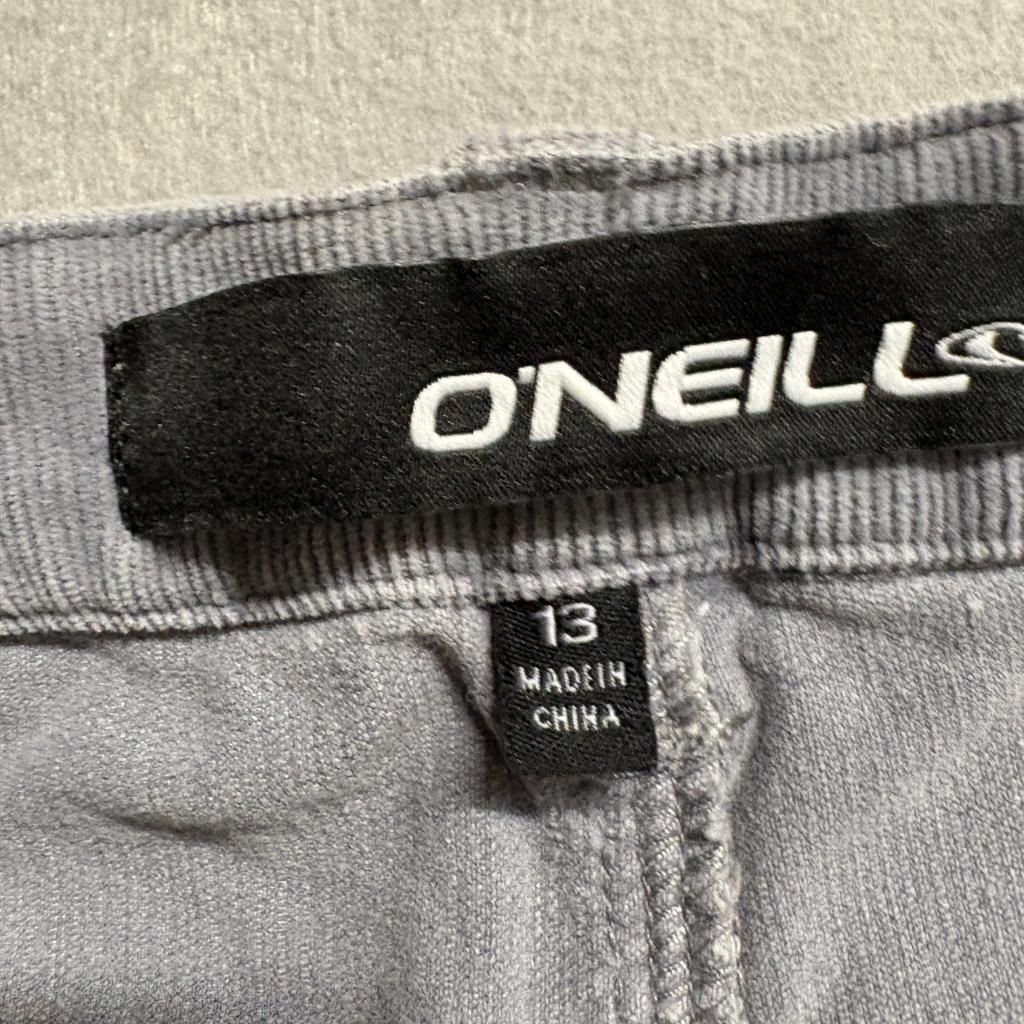 ONeill Mojave Corduroy Pants Womens Size 13 Gray Desert Rose Straight Leg NWT