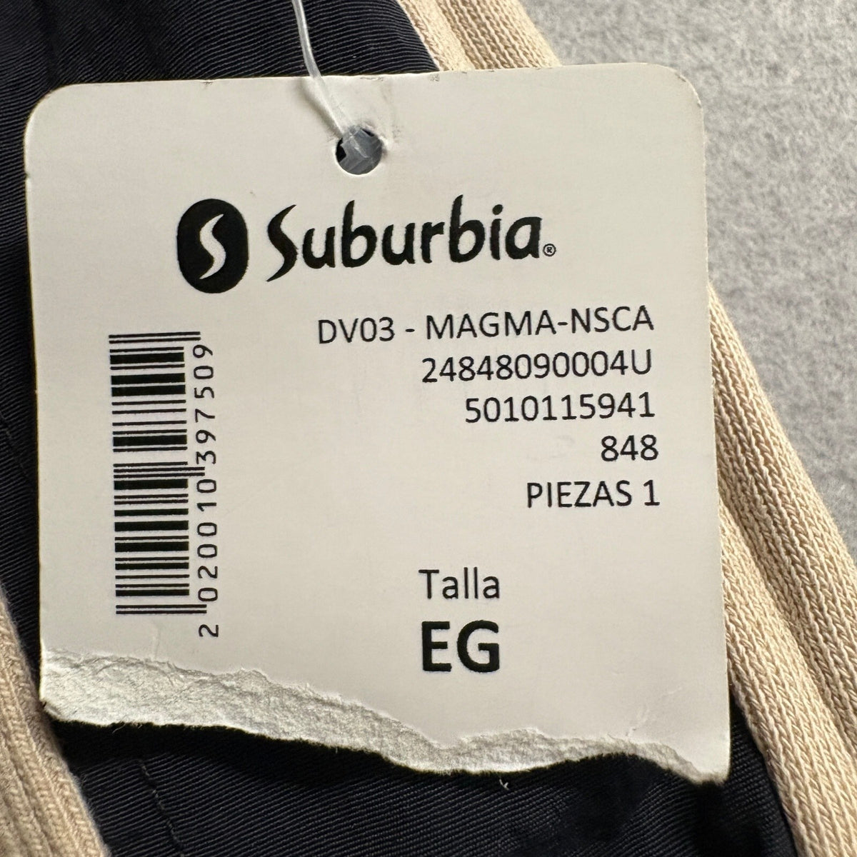 Non Stop Suburbia Cargo Jogger Pants Mens Extra Large XL Black Beige Colorblock