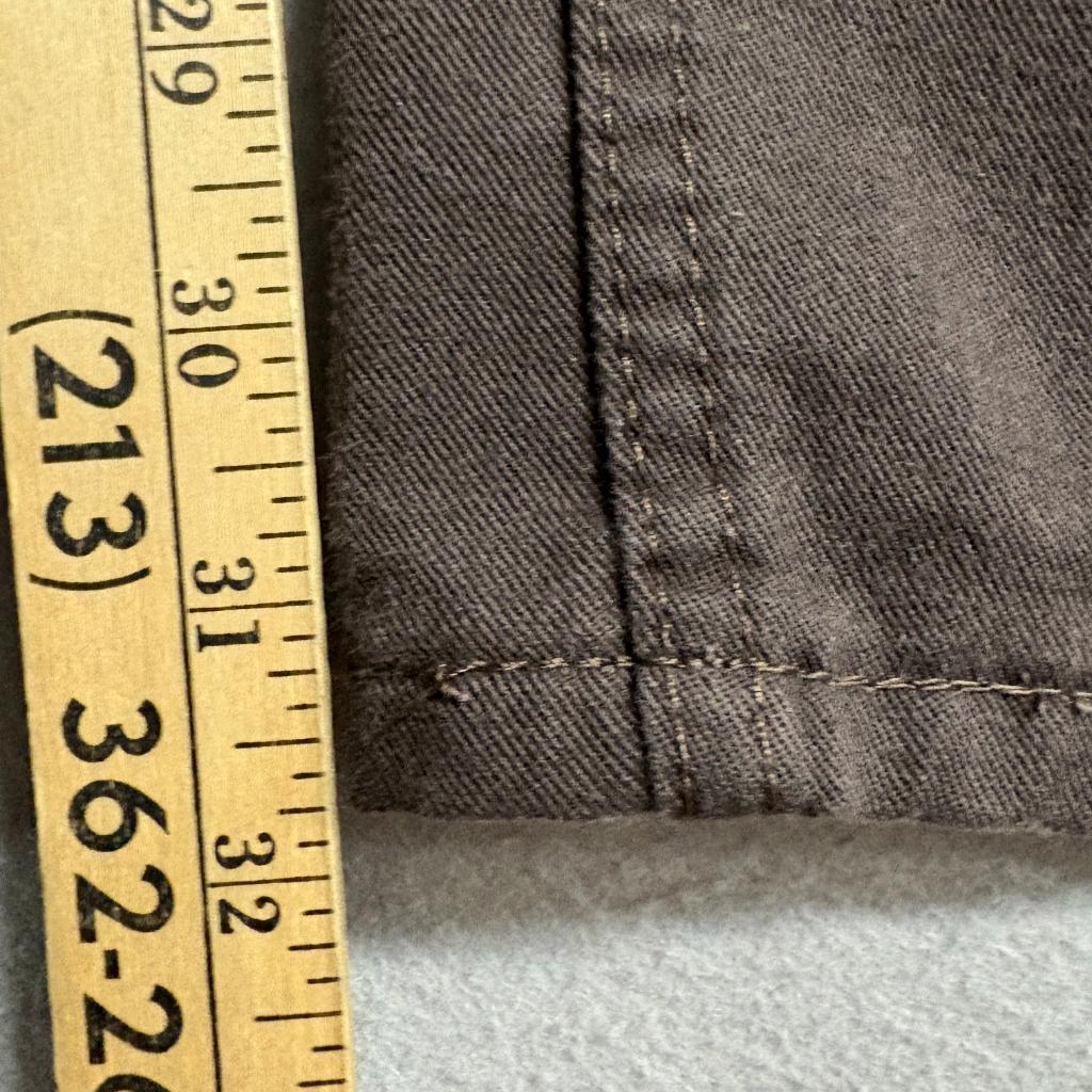 Dickies Slim Fit Pants Mens 28x32 Brown Workwear Chino Flat Front Polyester