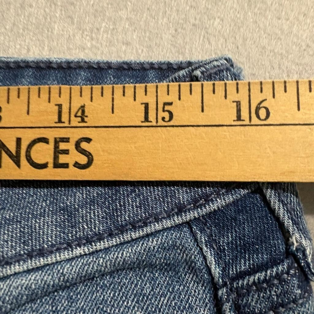 Old Navy Wow Boot-Cut Jeans Womens Size 10 Mid-Rise Blue Denim Stretch
