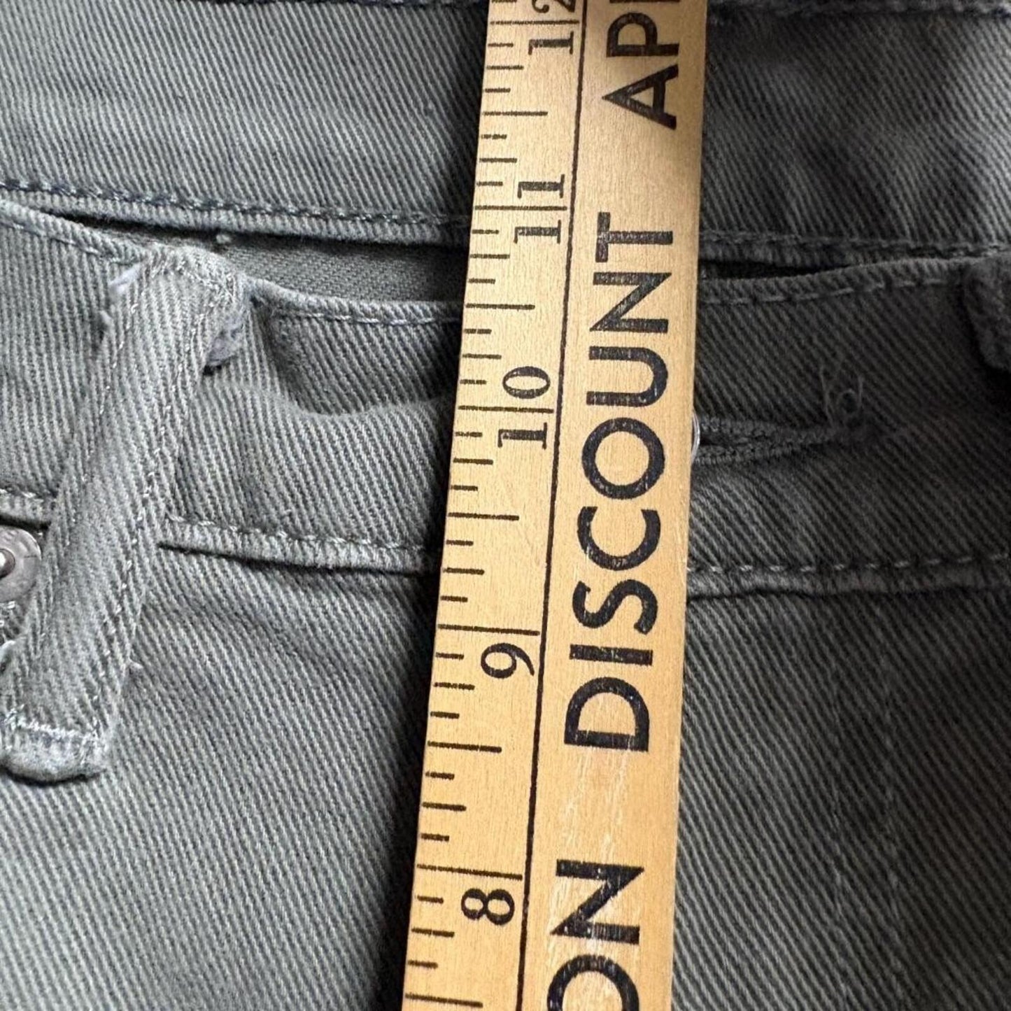 Levi's 514 Slim Straight Jeans Mens 34x34 Olive Green Denim Pants