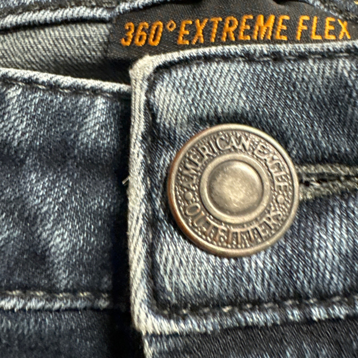 American Eagle 360 Extreme Flex Skinny Jeans Womens 31x30 Blue Stretch Denim
