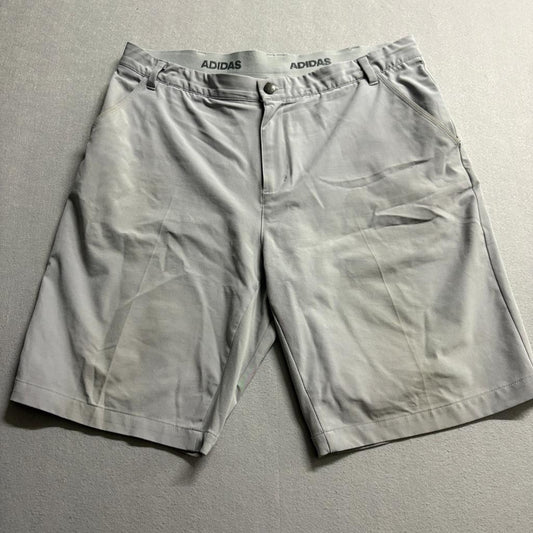 Adidas Golf Shorts Mens 38 Gray Flat Front Stretch Ultimate 365 Athletic