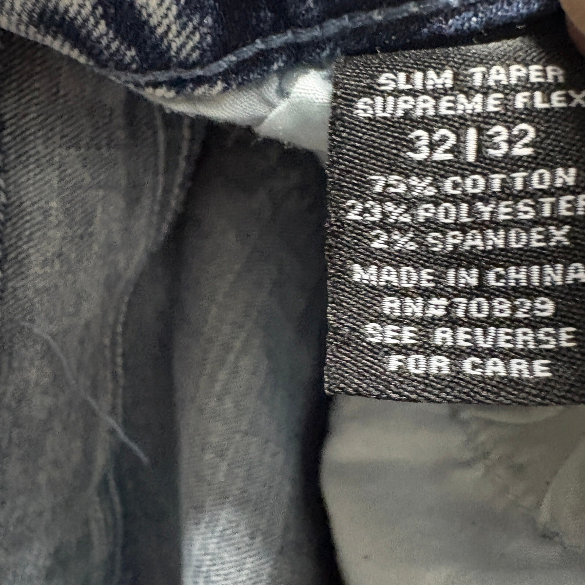 Rue21 Slim Taper Supreme Flex Jeans Mens 32x32 Distressed Acid Wash Blue Denim