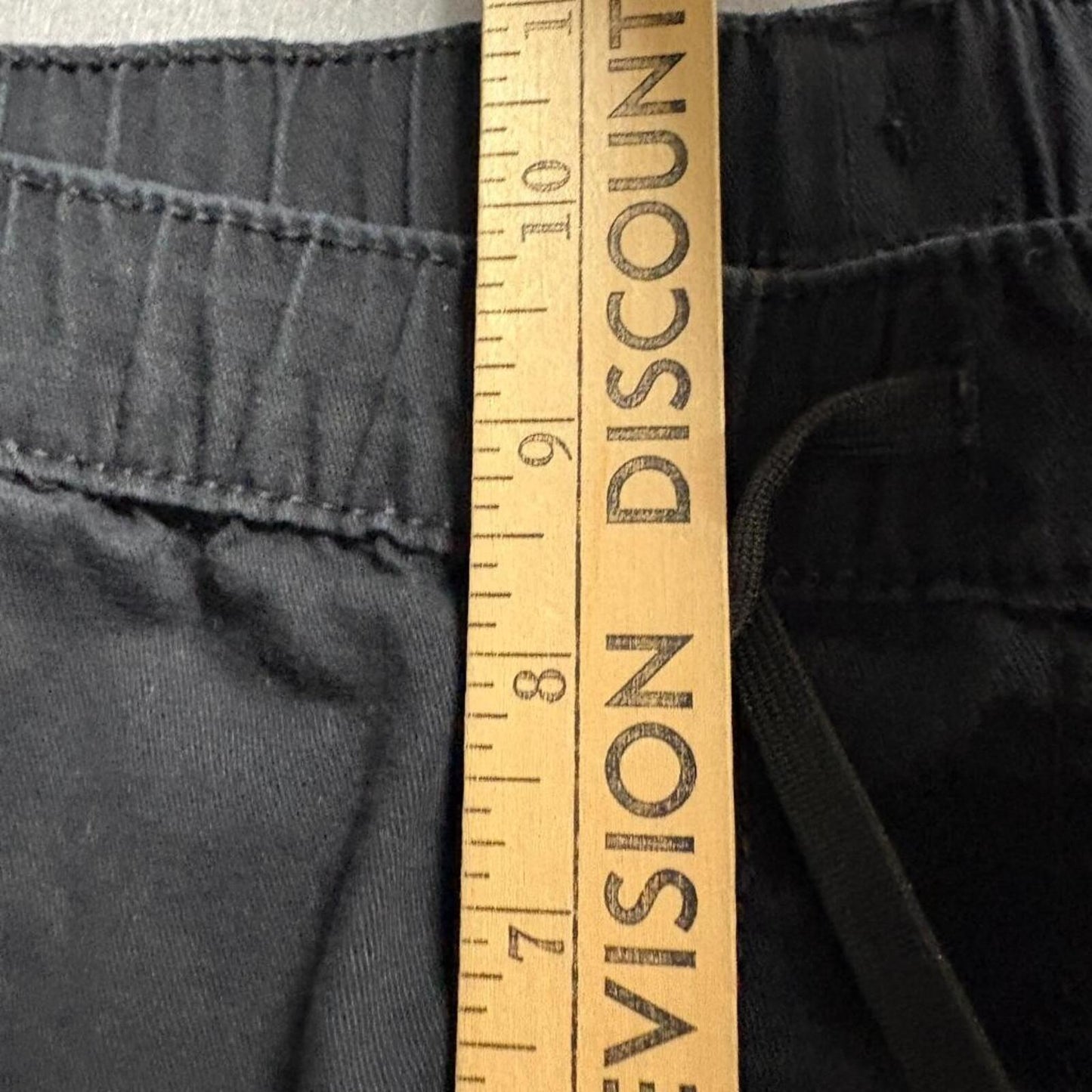 Wrangler Cargo Jogger Pants Boys Size 16 Husky Black Elastic Waist Stretch