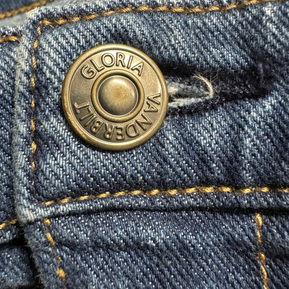 Gloria Vanderbilt Boyfriend Jeans Womens 8 Blue Denim Stretch Cuffed