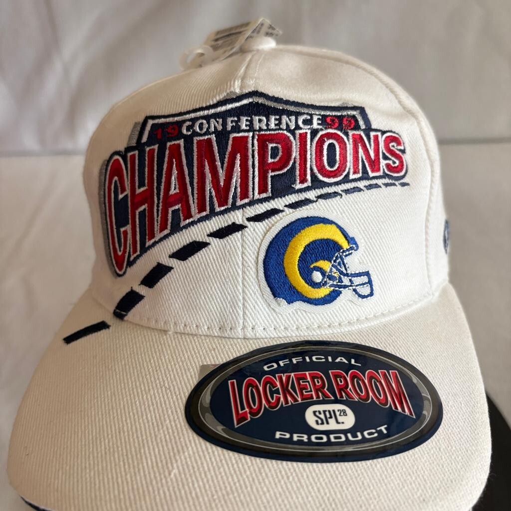 Vintage St Louis Rams 1999 NFC Champions Hat SPL28 Locker Room Snapback Cap New