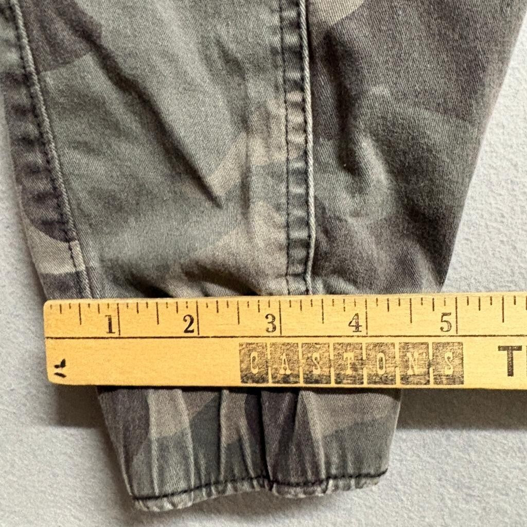 Hollister Ultra High Rise Jogger Pants Womens Medium Camo Green Stretch Utility