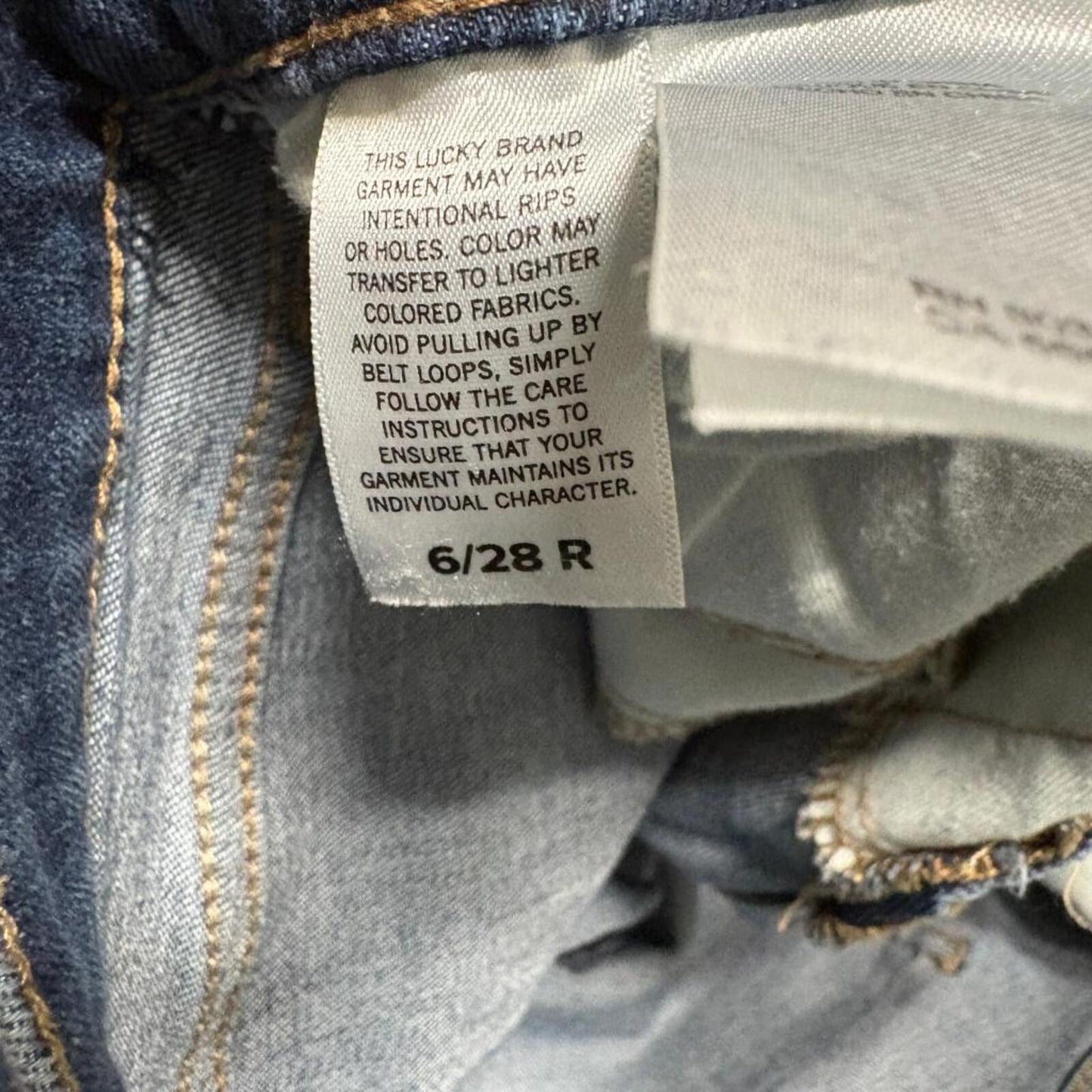 Lucky Brand Ava Skinny Jeans Womens 6/28 Regular Mid Rise Blue Stretch Denim