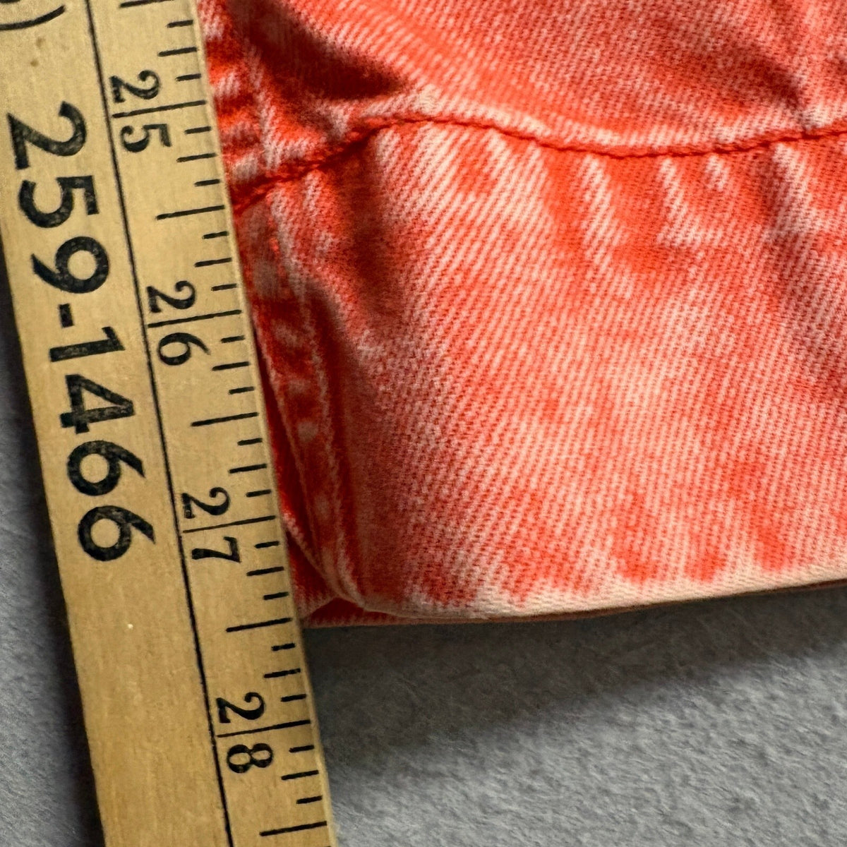 BDG Urban Outfitters Acid Wash Orange Pants Womens Medium Wide Leg Elastic Waist