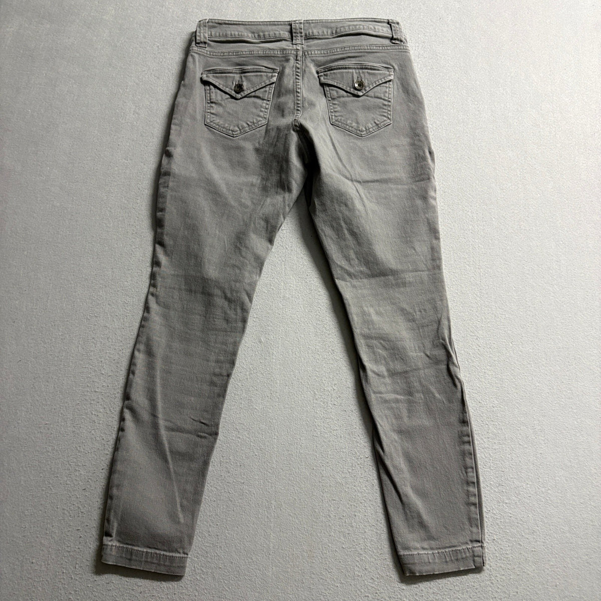 Gap Khakis Womens Cargo Pants Size 4 Regular Gray Skinny Stretch 1969 Utility