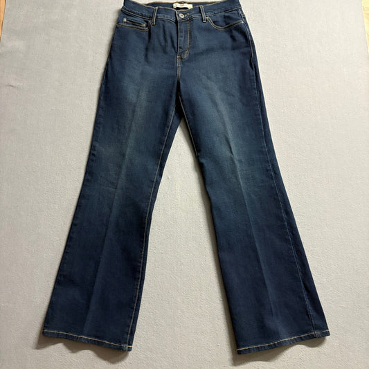 Levis 512 Perfectly Slimming Bootcut Jeans Womens Size 10 S/C Dark Wash Stretch