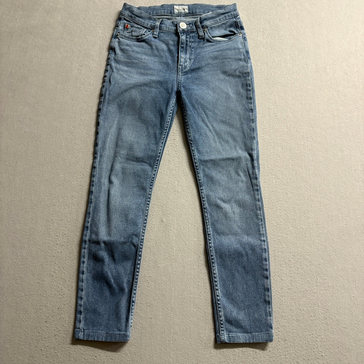 Hudson Natalie Midrise Super Skinny Jeans Womens Size 25 Blue Denim Stretch