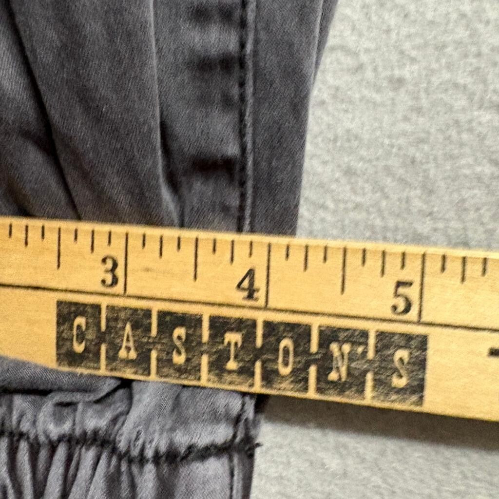 American Eagle Jogger Pants Womens 0 Gray Elastic Waist Utility Cargo Pockets