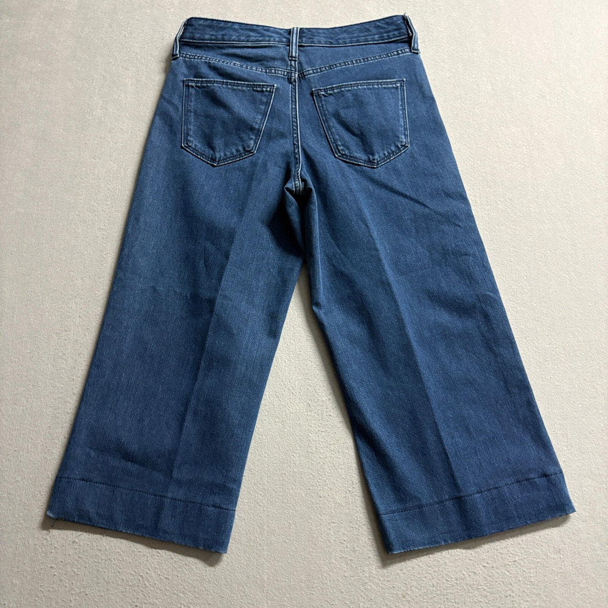 Universal Thread High Rise Wide Leg Crop Jeans Womens 4/27R Blue Denim Belted