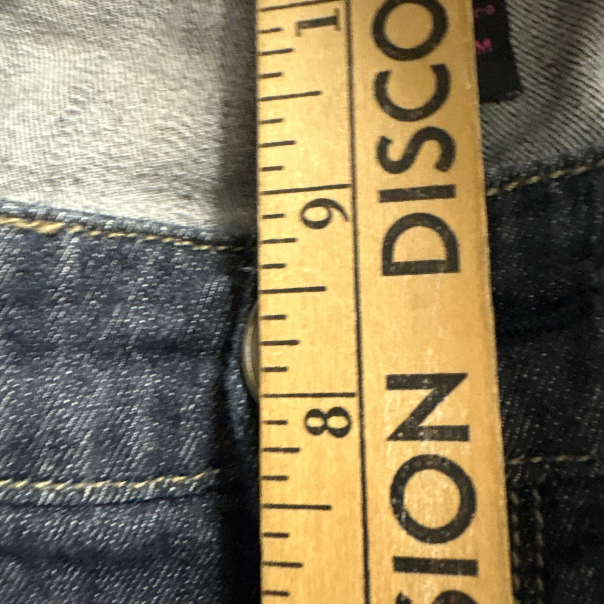 Twist Denim Womens Jeans Size 18 Blue Dark Wash Floral Trim Flare Bootcut