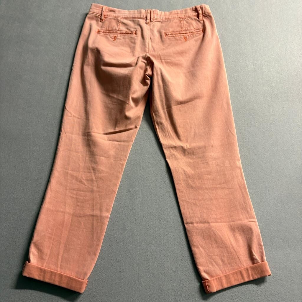 Pilcro and the Letterpress Hyphen Jeans Womens 28 Peach Coral Crop Stretch Denim