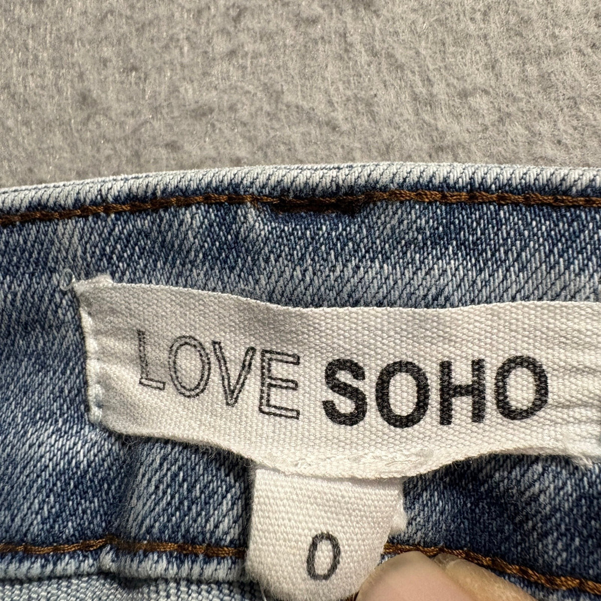 Love Soho Flare Jeans Womens Size 0 Blue Denim Stretch Light Wash Flared Leg