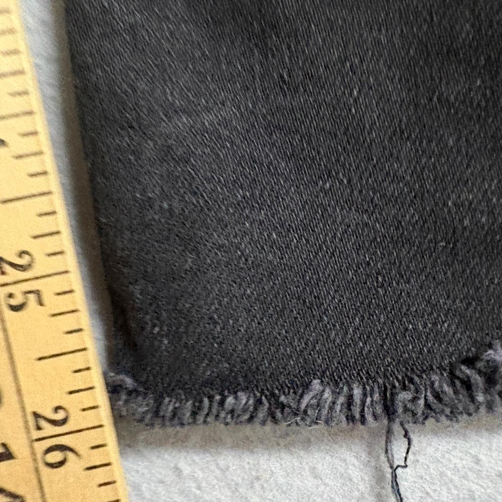 Zara TRF Distressed Black Jeans Womens Size 00 Raw Hem Straight Leg Denim