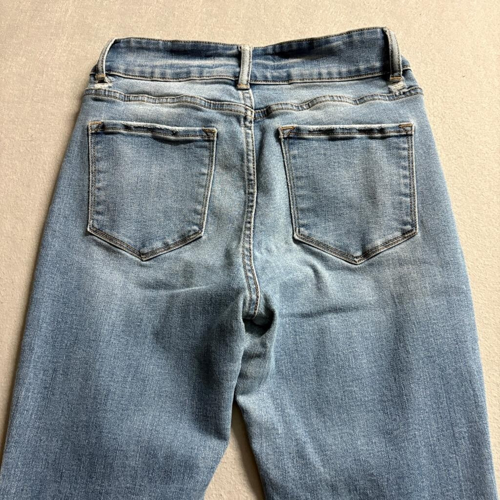 Bridge by Gly High Rise Flare Jeans Womens Size 29 Blue Denim Stretch BG5733R