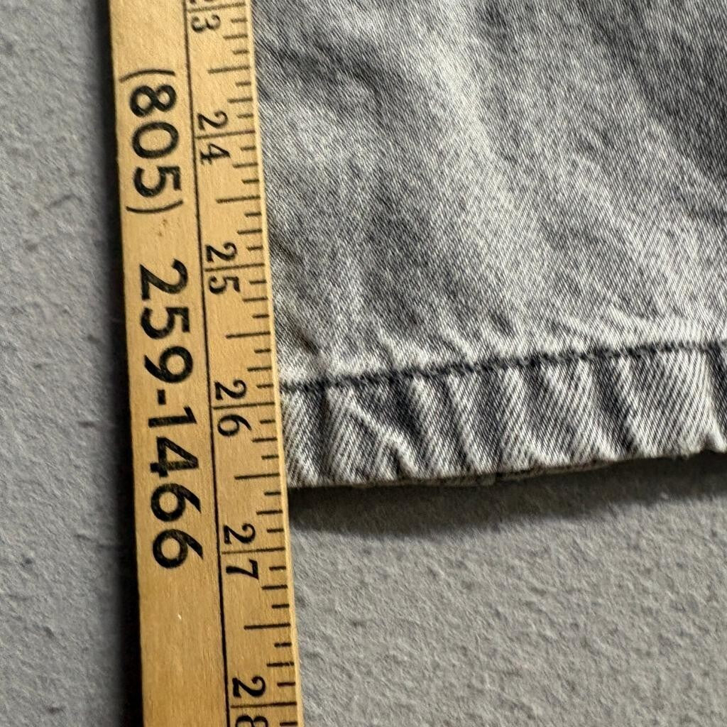 H&M Divided Gray Cargo Jeans Womens Size 8 Wide Leg High Rise Denim Pants