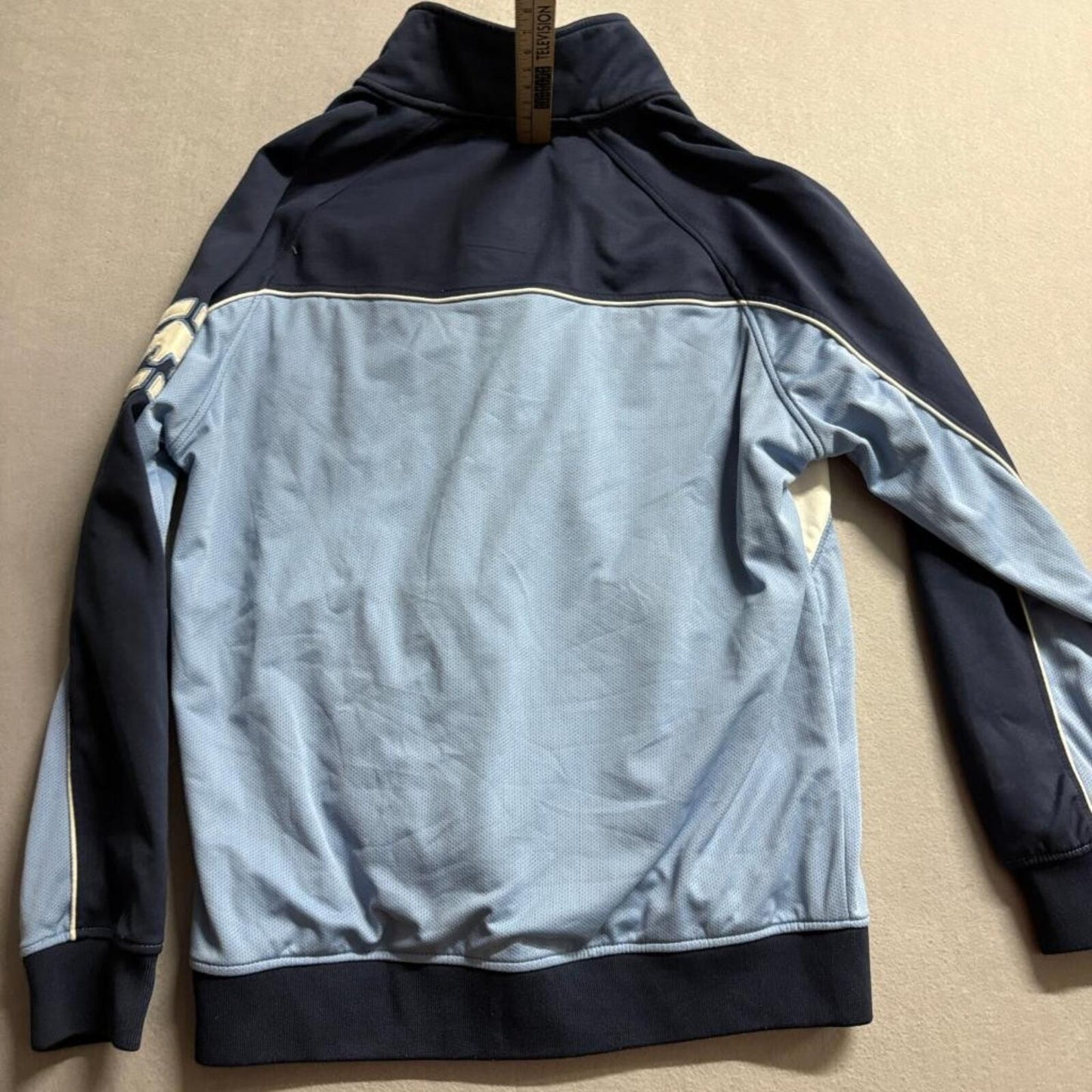 Ecko Unltd Track Jacket Mens XL Blue Full Zip Rhino Logo Y2K Streetwear