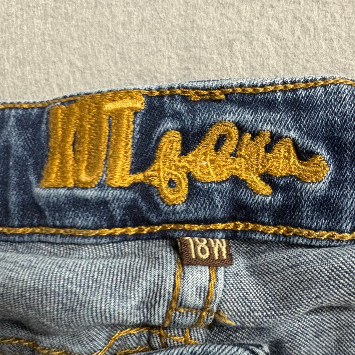 Kut from the Kloth Katy Boyfriend Jeans Womens Size 18W Blue Denim Stretch