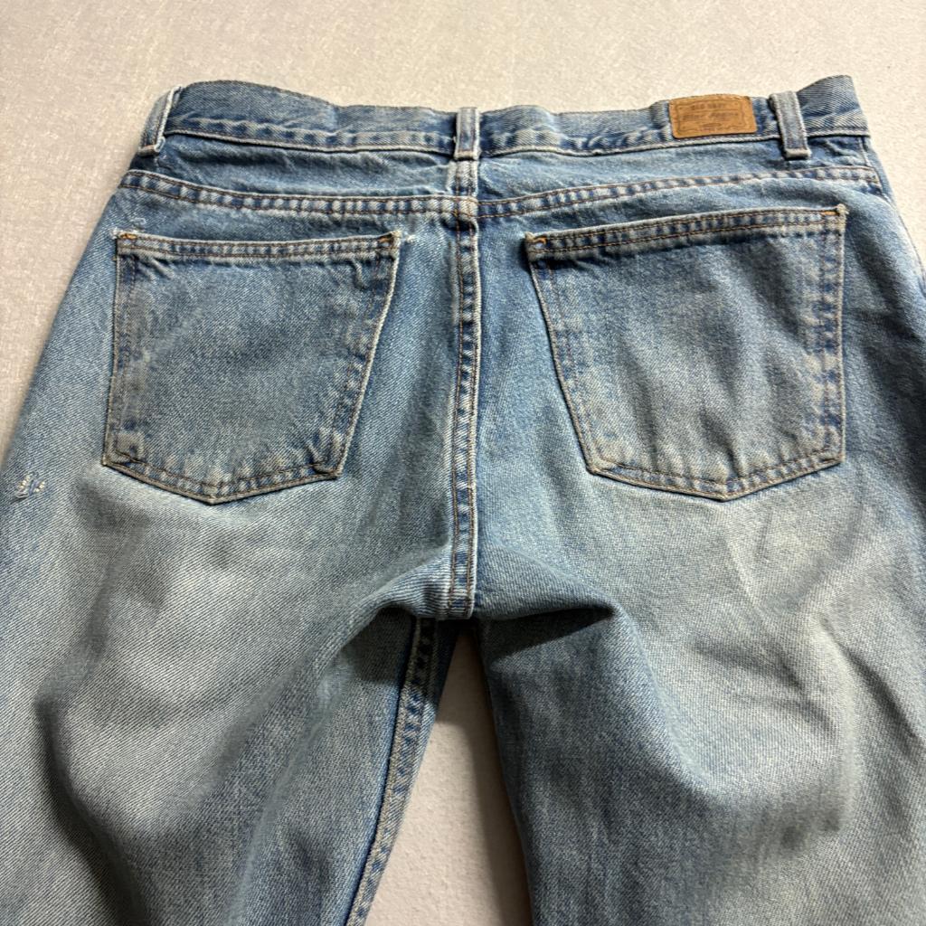 Old Navy Flare Jeans Womens Size 8 Blue Denim Low Waist Vintage Y2K 100% Cotton