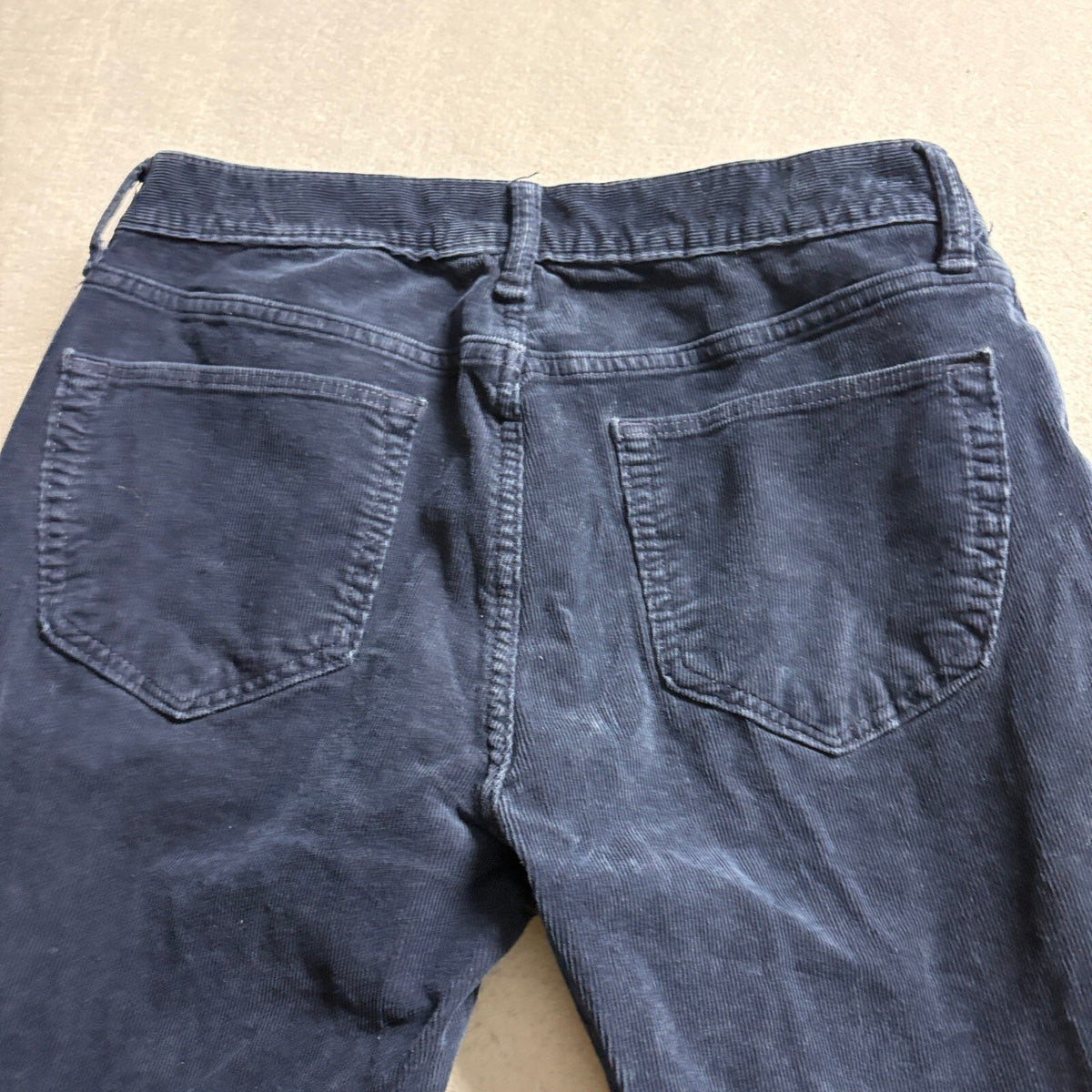 Banana Republic Travel Slim Corduroy Pants Mens 32x36 Blue Stretch Cord Casual