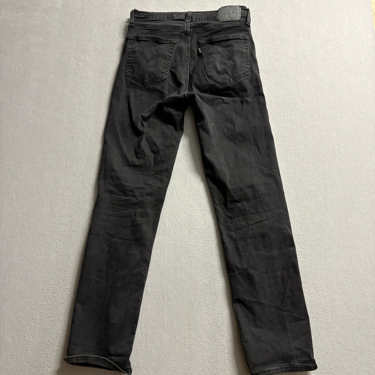 Levi's 724 High Rise Straight Jeans Womens 27 W27 L30 Black Stretch Denim Pants