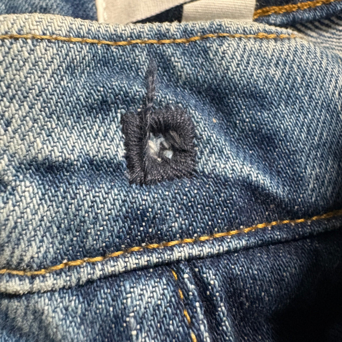 FRAME Le Slouch Denim Jeans Womens Size 24 Bluejay Rips Distressed Button Fly