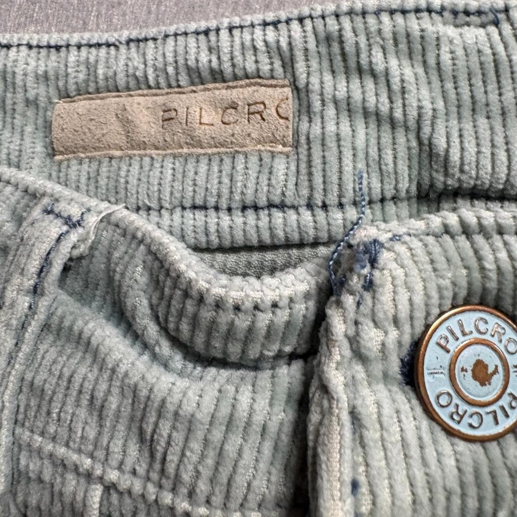 Pilcro and the Letterpress Corduroy Pants Womens 25 Tall Green The Icon Flare