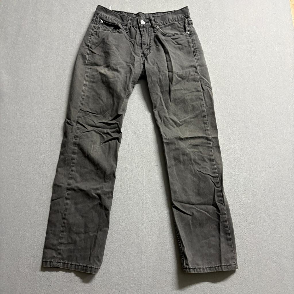 Levi's 514 Slim Straight Jeans Mens 29x30 Gray Denim Cotton Pants