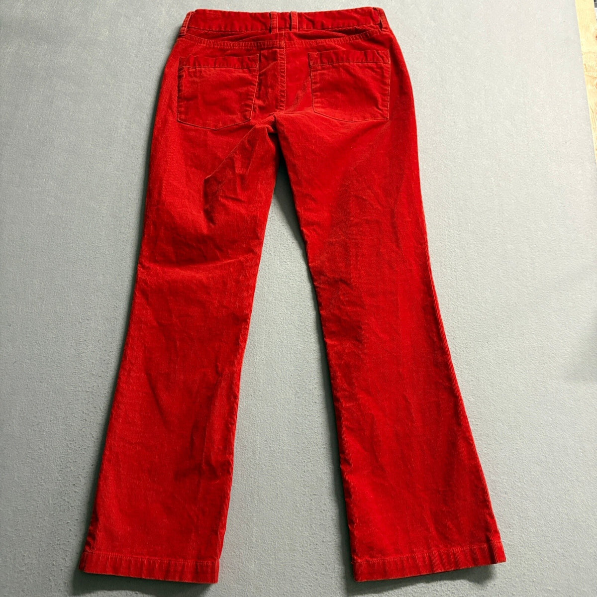 J. Crew Womens Red Corduroy Favorite Fit Stretch Bootcut Pants Size 4 Short 4S