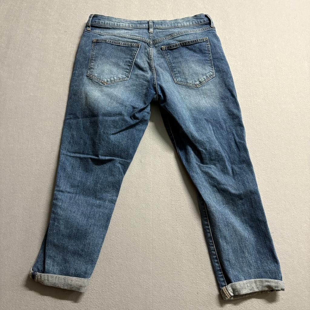 Gap 1969 Best Girlfriend Jeans Womens 10 Regular 30R Distressed Blue Denim