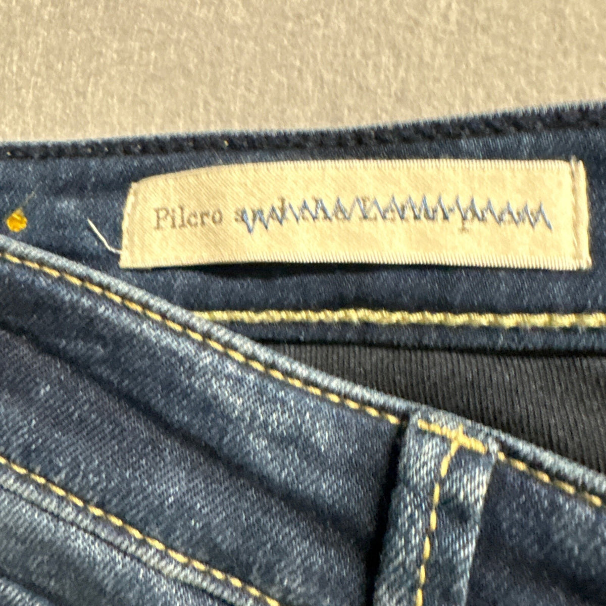 Pilcro and the Letterpress Serif Skinny Jeans Womens Size 27 Dark Wash Stretch