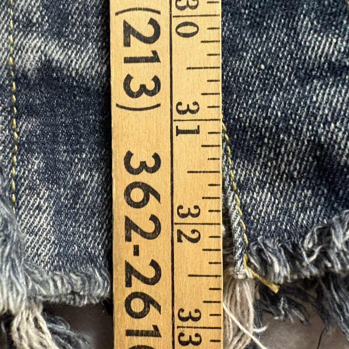 Thrill Jeans Denim Jacket Womens Small Blue Distressed Frayed Longline Shacket
