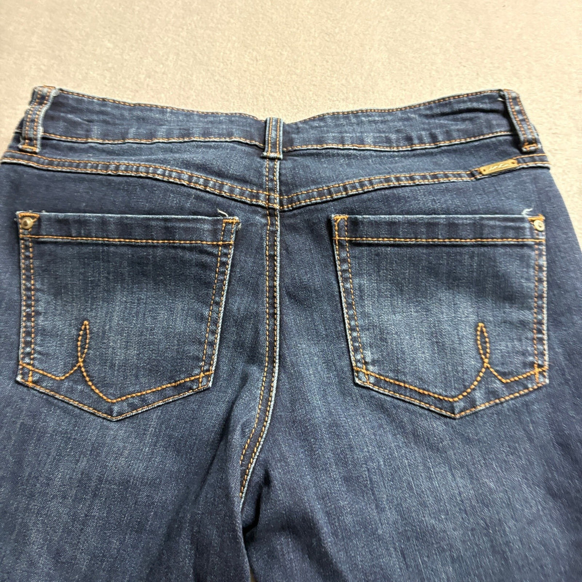INC International Concepts Jeans Women 4 Blue Skinny Leg Crop Ankle Stretch