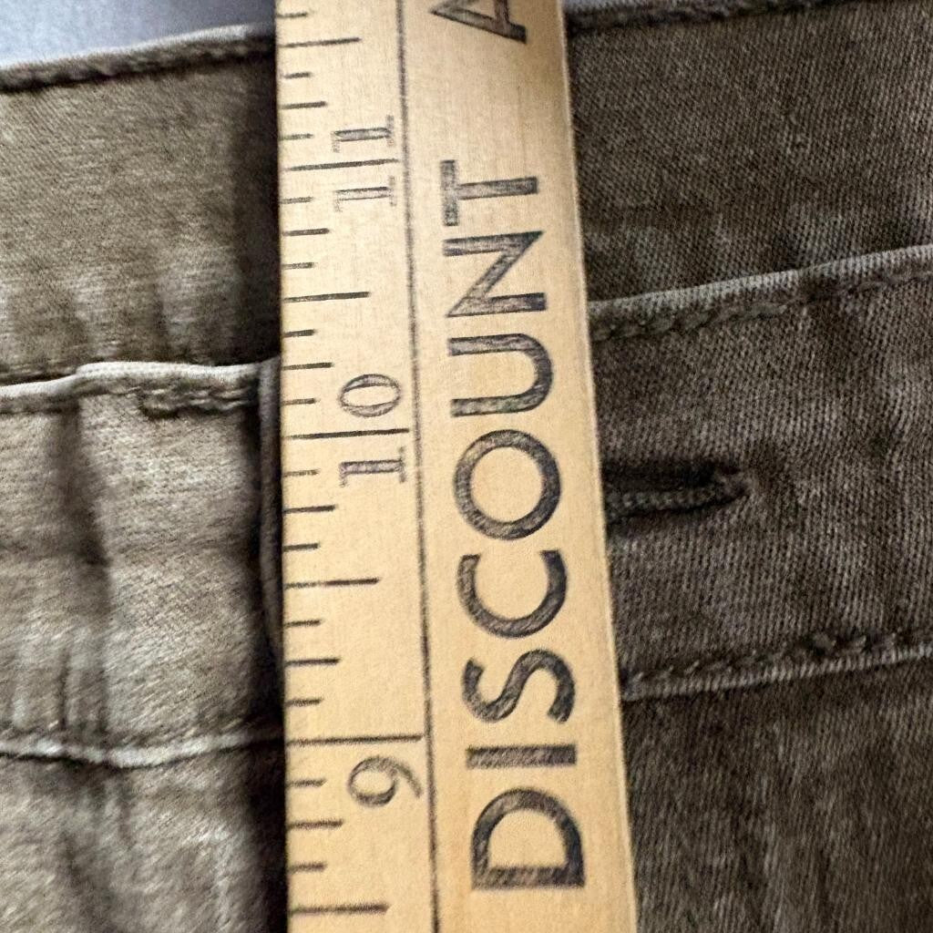 DG2 by Diane Gilman Jeans Womens 6 Brown Denim Embellished Straight Leg Stretch