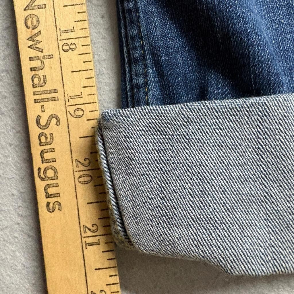 Wrangler High Rise Kick Flare Jeans Womens 20W Blue Denim Stretch Cuffed Crop