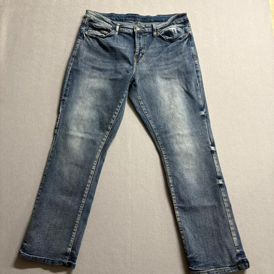 Rue21 Supreme Flex Straight Jeans Mens 34x30 Blue Denim Stretch Comfort 33x30